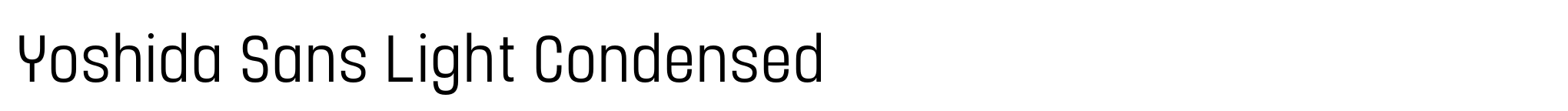 Yoshida Sans Light Condensed image